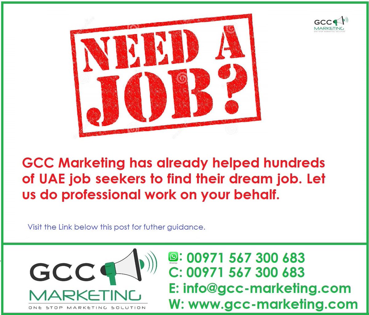 GCCMarketing_'s tweet photo. #needajob #lookingforajob #findajobwithdanielmarven #jobsindubai #Jobs #howtofindajob #bestcvdistributioncompany #cvdistributiondubai
#SEO https://t.co/oWiSrGXsGx