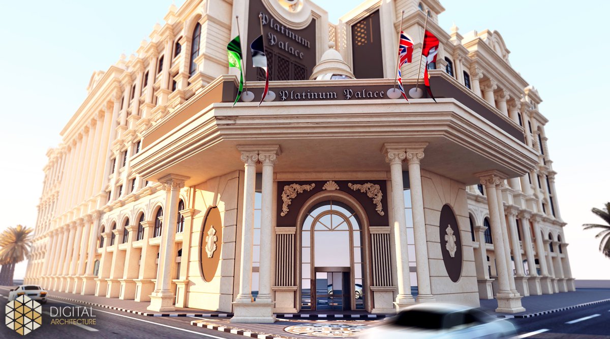 DigitalArchite1's tweet photo. Platine Palace 
Architects: Digital Architects
Location: Al-Qaseem, KSA
Contractors: Abdullah Mahmoud Al-Faizi &amp; his sons Group
#sketches #concept #tower #KSA #beautiful_things_we_create #Digital #architecture #company #UAE #Jordan #Turkey #Architects #classic #modern #rendering https://t.co/t8Yp9E5LBt