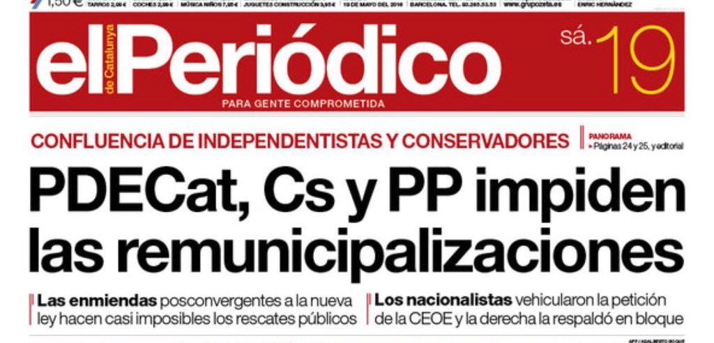 La bandera de los dividendos ondea por encima de las enseñas territoriales. El capital no tiene patria