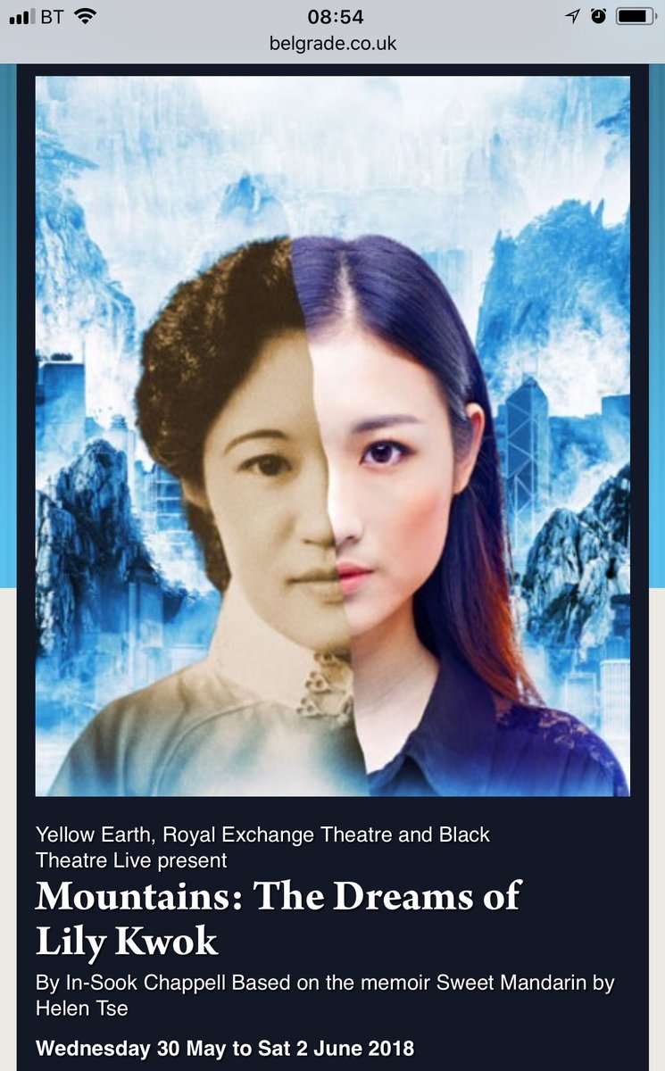 Can’t wait to see this! <a href="/sweetmandarin/">Sweet Mandarin</a> <a href="/SweetMandarins/">Sweet Mandarin Restaurant</a> <a href="/helentse/">Helen Tse</a> Mountains: The Dreams of Lily Kwok belgrade.co.uk/event/mountain…