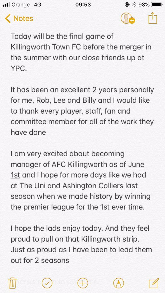 Statement from the gaffa <a href="/deanmnicholson/">Dean Nicholson</a>