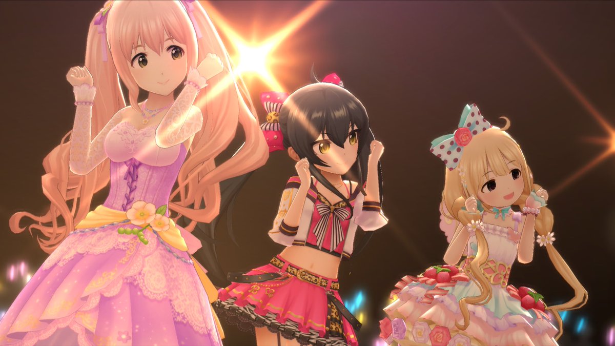 デレステ写真館 Sur Twitter 髪が揺れる 動く めっちゃ長いツインテールの風 デレステスクショ部 的場梨沙 西園寺琴歌 双葉杏