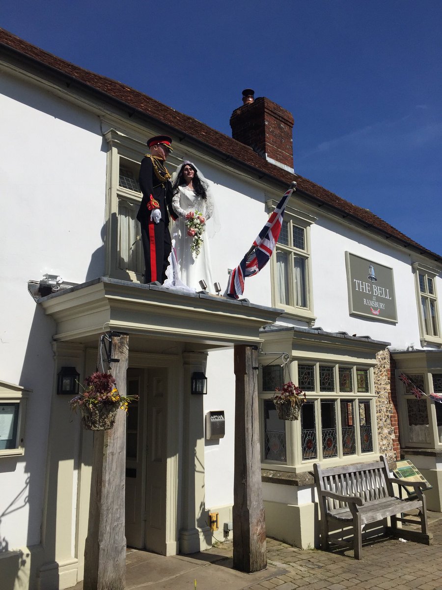 Beautiful blue skies for the #royalwedding. We’ll be showing the live coverage on our big screens. Come over to join in the celebrations and toast the happy couple. #livecoverage #weddingday #harry #meghan #socialbell