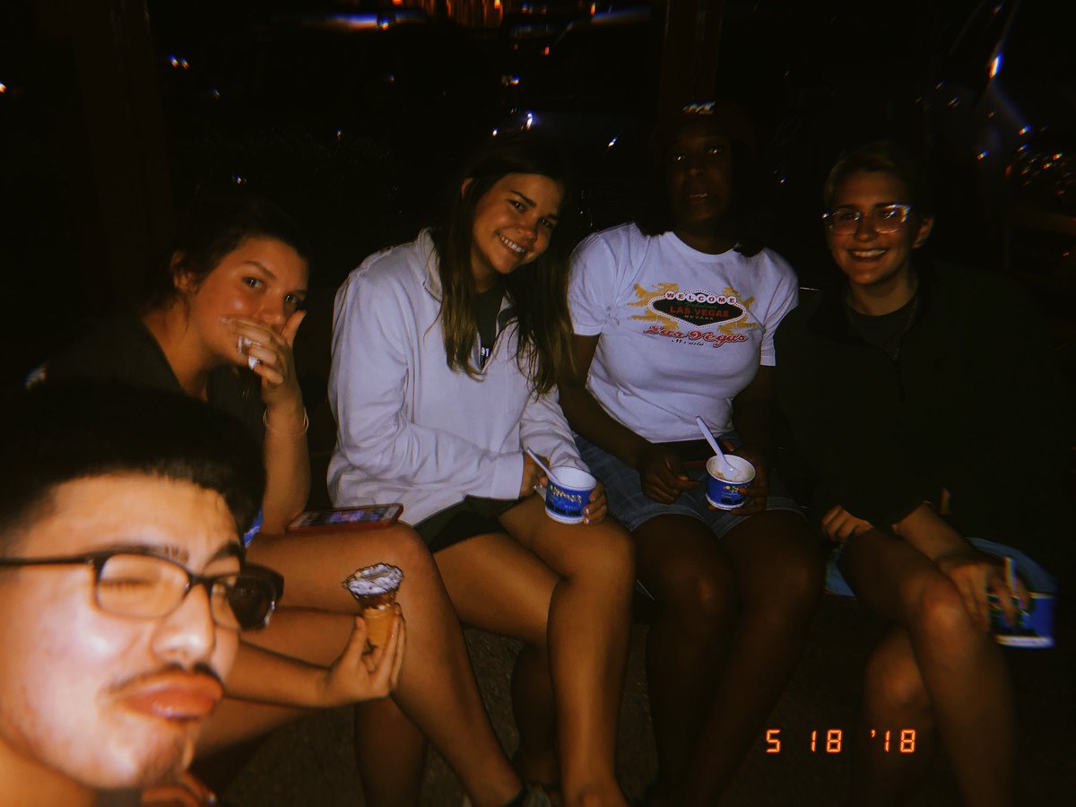 MAB_Charlotte's tweet photo. work hard, play hard! we char are eating ice cream for the third night in a row now. #charLITsweets https://t.co/ww3GadF62R