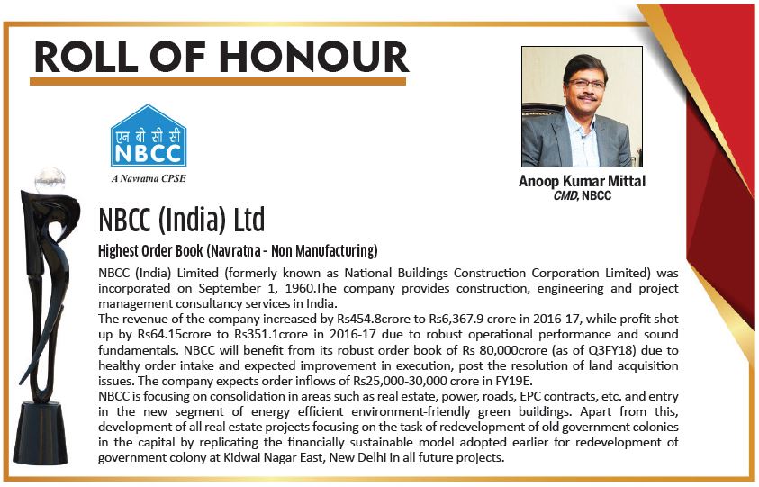 DSIJ's tweet photo. @DSIJ Presents India's Best #PSUAwards2017
Mr #AnoopKumarMittal, CMD, @OfficialNBCC has been Awarded for Highest Order Book (Navratna - Non Manufacturing)
For more details - https://t.co/BNrBmkZiQW https://t.co/SuxG1x32B1