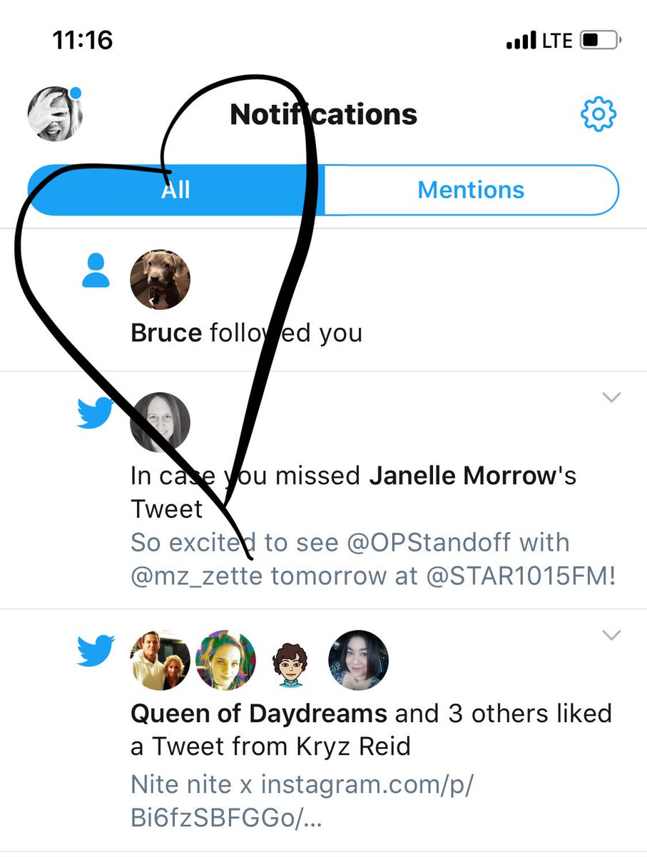 The coolest dog on Twitter is following me. 😍😍😍 #famousdogs #bruce #thirdeyeblind