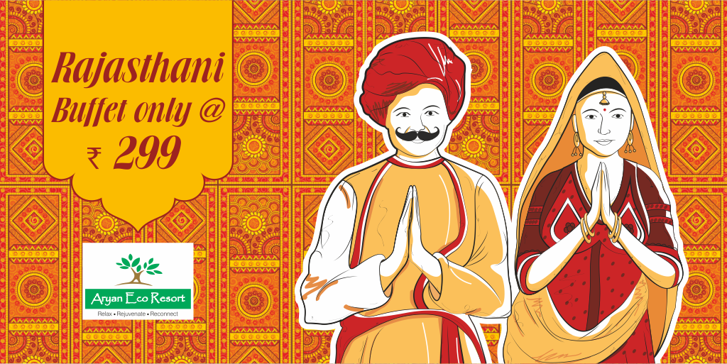aryanecoresort's tweet photo. #AryanEcoResort welcomes you to the land of Maharajas. Pamper yourself in Rajasthani Ambience @ Rs.299/- only.
- Free Entry
- Three Course Vegetarian Meal
- Free Pickup & Drop Facility
We are all set to make your weekend more pleasant & memorable. Book Now!
#WeekendRestaurant https://t.co/1USfPO9jM6
