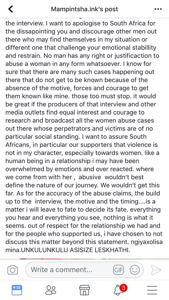 AdvoBarryRoux's tweet photo. Mampintsha's say regarding Babes Wodumo's interview. #BabesWodumo #Mampintsha #Masechaba https://t.co/FWBHIQZssv