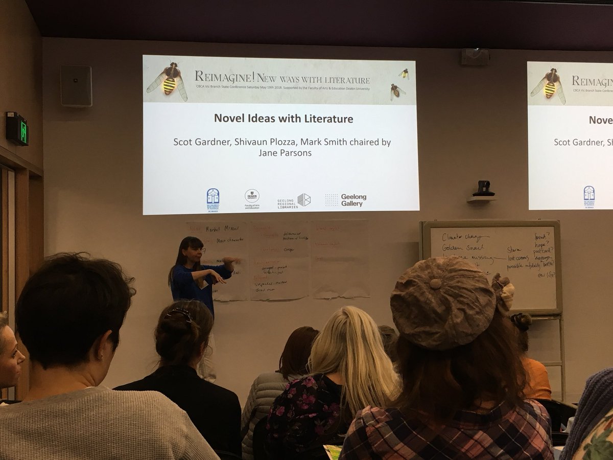 NArchdall's tweet photo. A mechanically minded 17 year old who loses his Dad at sea. Loved the workshop! #ScotGardner #ShivaunPlozza #MarkSmith #CBCAVicConference https://t.co/M13CRGC8yL