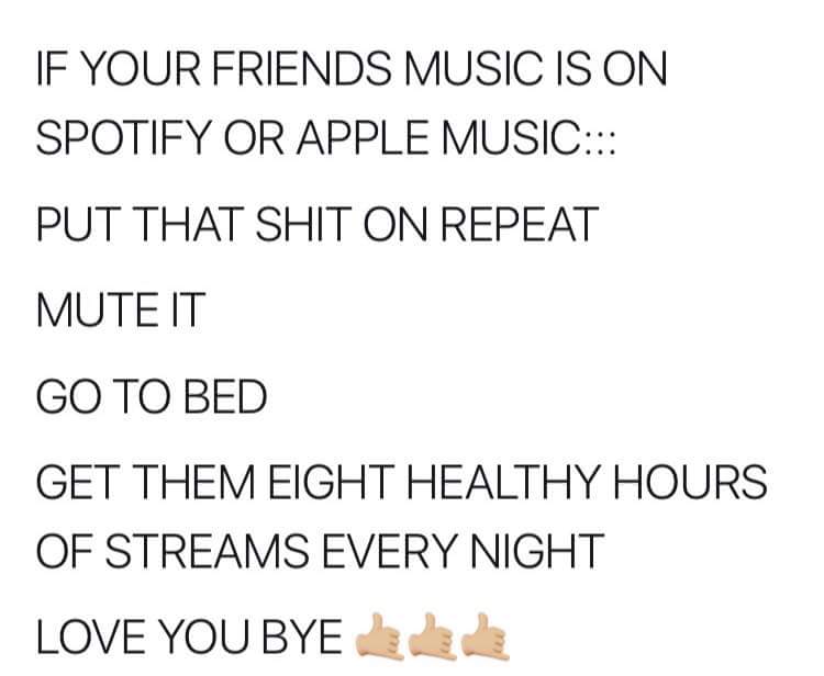 If you don't have the dough to attend shows or buy cds/merch... You can always find a way to support. Lol