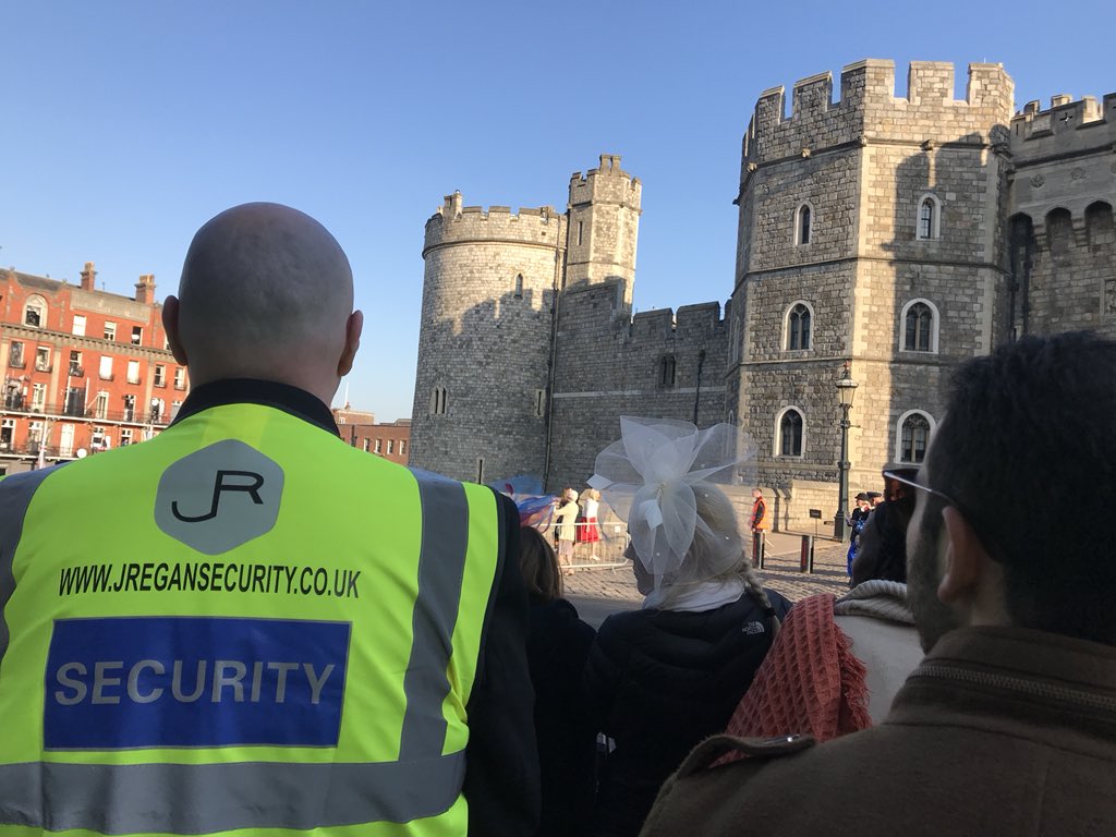 JReganSecurity's tweet photo. It doesn’t get any bigger than a @royalweddingpod in #security @JReganSecurity #Congratulations to @HrhPrinceharr15 and @MeghanMarkleTV https://t.co/wMFd2jLKCo