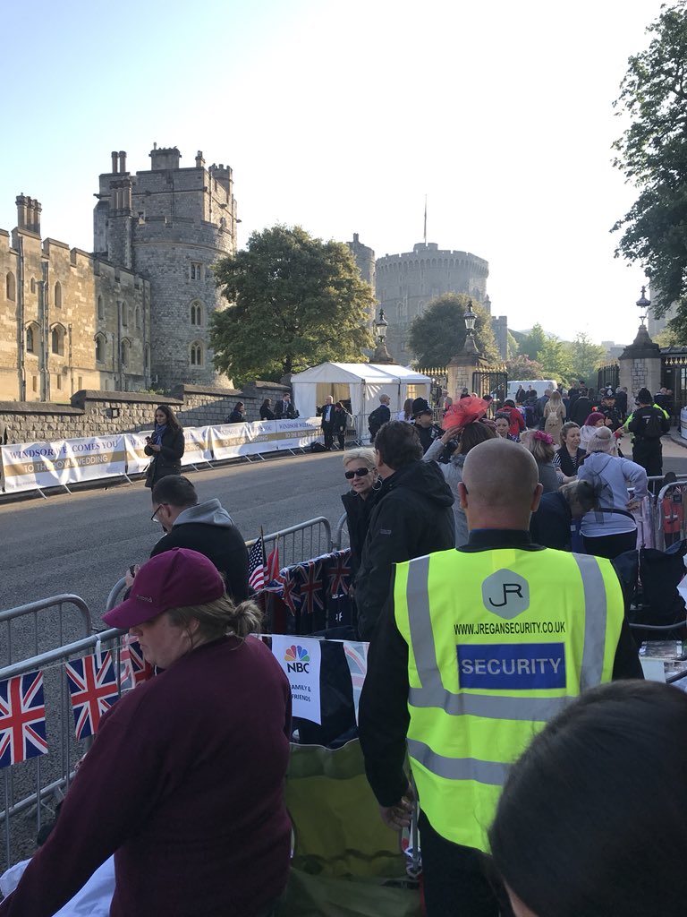 JReganSecurity's tweet photo. It doesn’t get any bigger than a @royalweddingpod in #security @JReganSecurity #Congratulations to @HrhPrinceharr15 and @MeghanMarkleTV https://t.co/wMFd2jLKCo