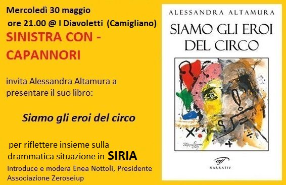 cecchettifra's tweet photo. Prima iniziativa di Sinistra Con - Capannori   
Presentazione libro Alessandra Altamura https://t.co/mcUKGqSpEh