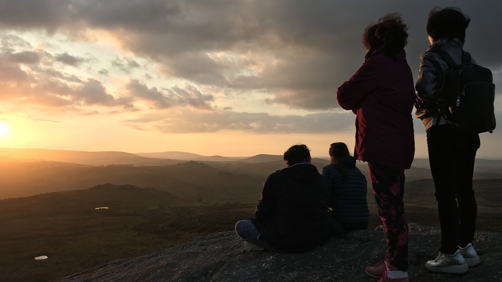 Spectacular sunset from Haytor on our Social Programme #sunset #NaturePhotography #nature #beautiful #landscape #social #dartmoor #haytor #englishuk