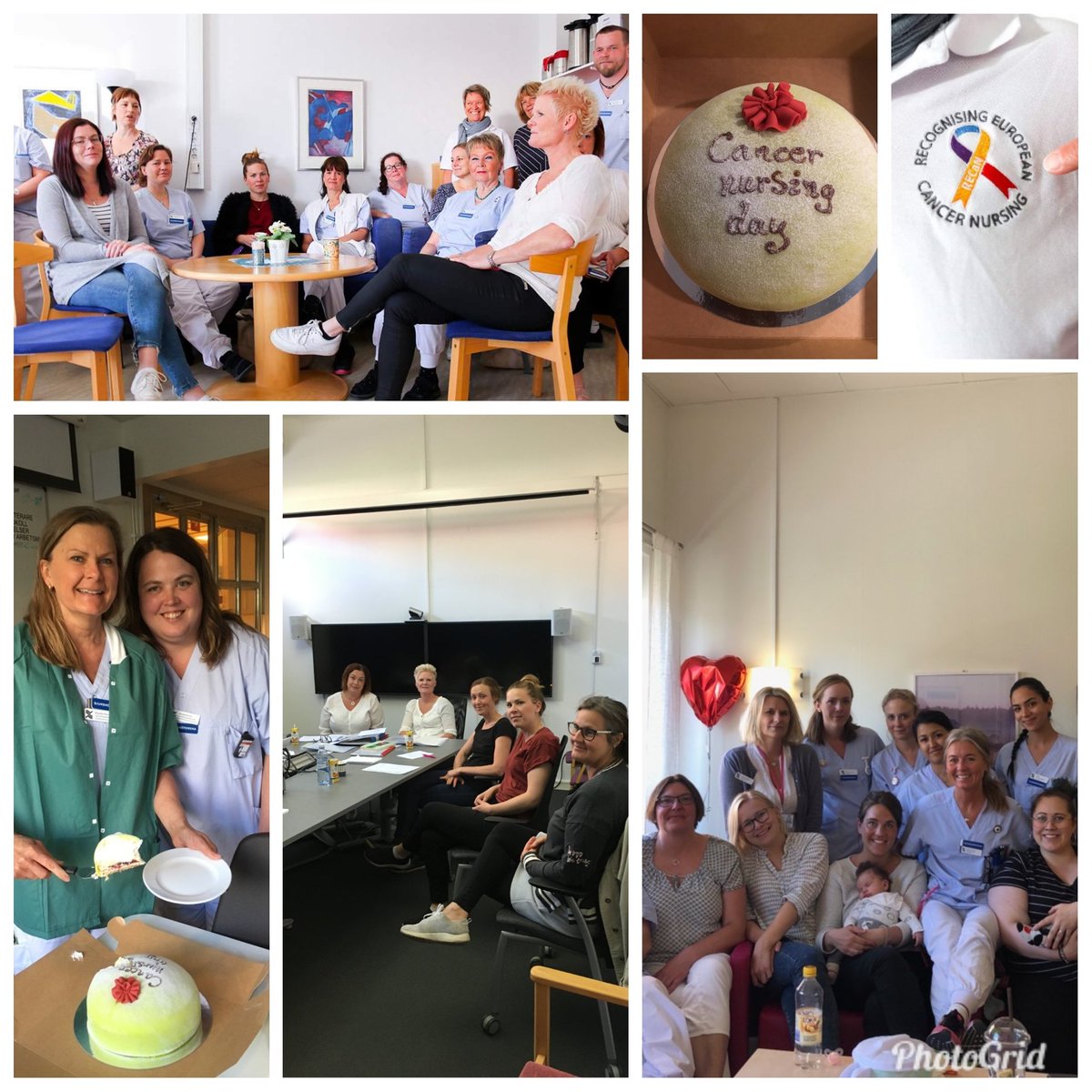 systermike's tweet photo. Some pictures from the oncology departement at Gävle Hospital celebrating ECND 2018 #ECND2018 #nurses #Cancer #cancernurse #EONS https://t.co/YRKPcxhYNW