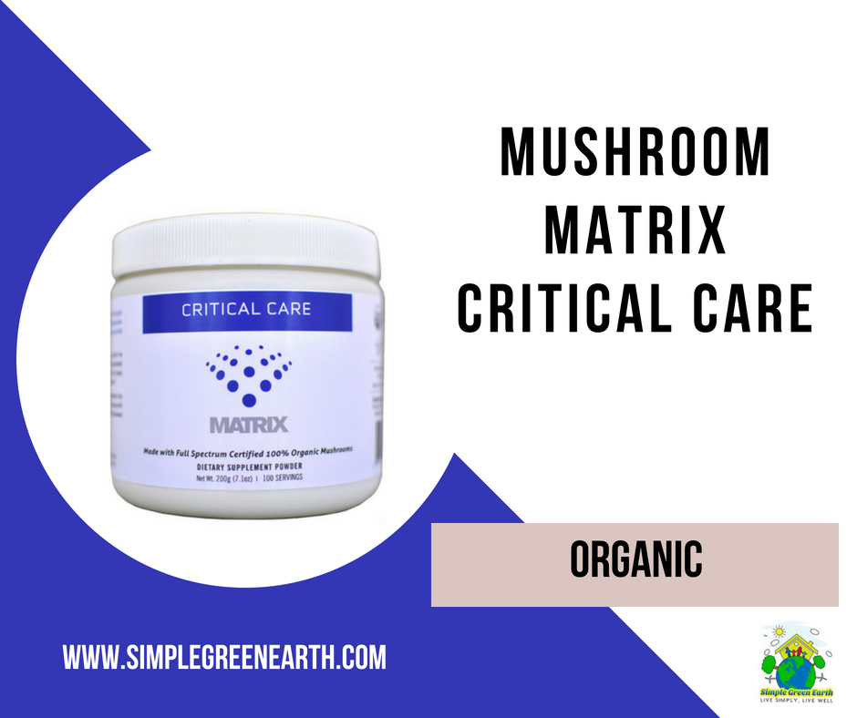 simplegreenlive's tweet photo. Critical Care Matrix is a supplement containing a synergistic blend of four Certified 100% Organic Medicinal Mushrooms. Buy Now https://t.co/n0pnwPXYnK #antioxidants #glutenfreeantioxidants #kosherantioxidants #mushroommatrix #organicantioxidants  #simplegreenearth https://t.co/JqU0OSjK6m