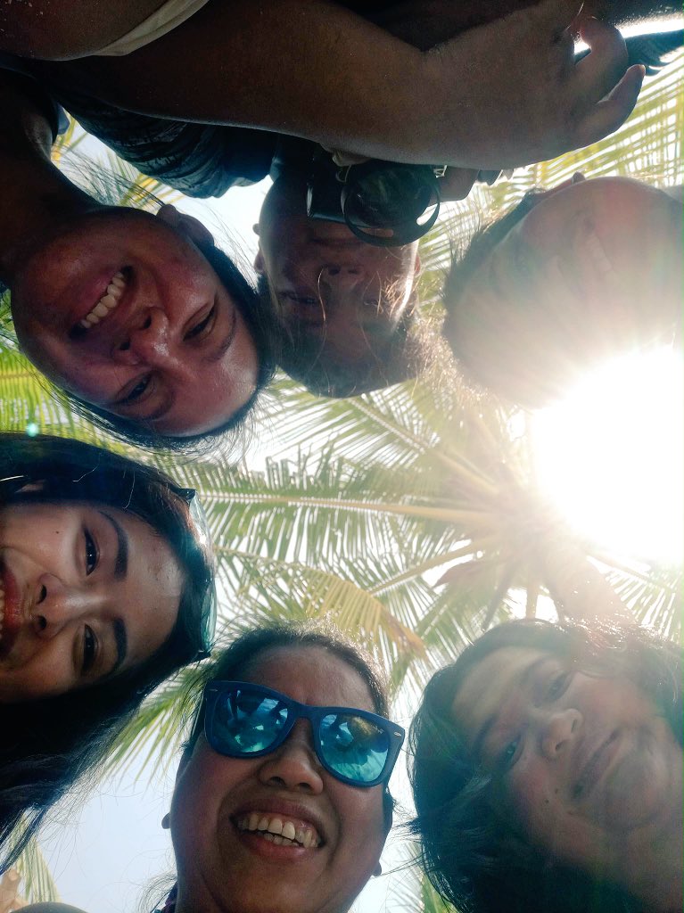 abbey_cayco's tweet photo. Good afternoon Sanya, Beanne and Macy! Taas ng sikat ng araw pero ang saya pa rin natin ☀️☀️☀️. (Throwback Coron days) shot from OppoPhone @sanya_lopez @SWarriorInSpain @SWarriorInSpain https://t.co/nraeeBoXBl