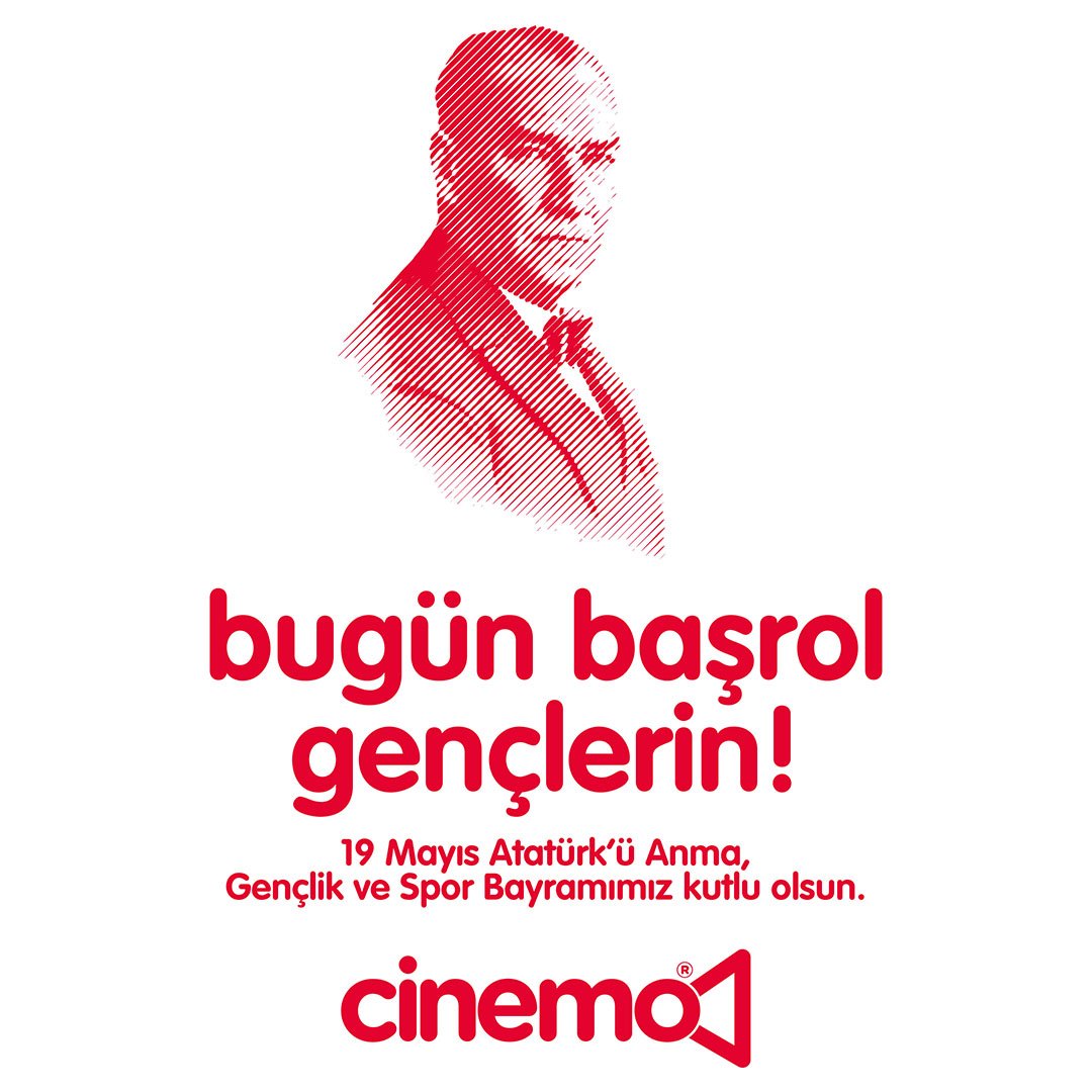 CinemoTR's tweet photo. 19 Mayıs Atatürk’ü Anma, Gençlik ve Spor Bayramımız kutlu olsun! 🇹🇷 https://t.co/PzpNXU7d3P
