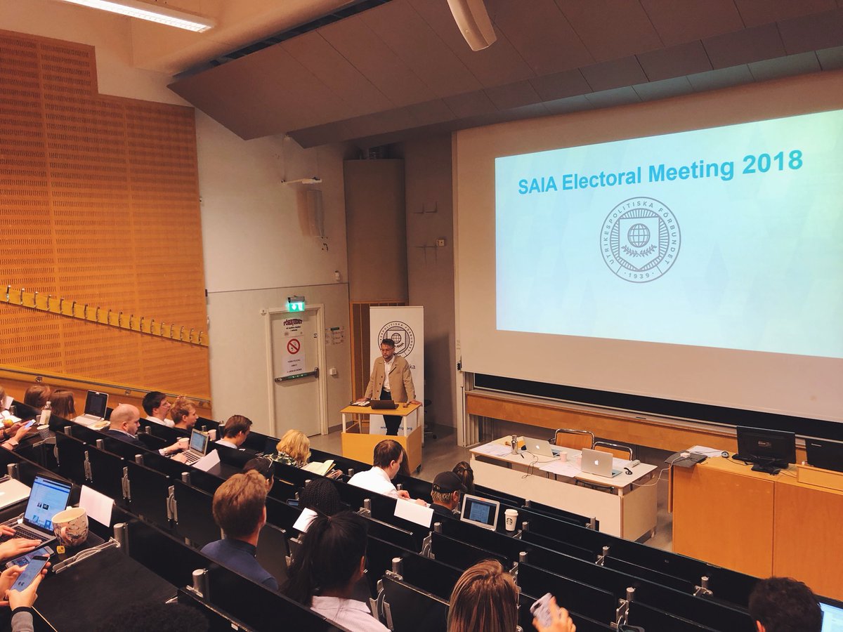 UF_Sverige's tweet photo. Sveriges 11 utrikespolitiska föreningar är på plats i Stockholm för förbundets valårsmöte 2018✨ https://t.co/PtzubcdEti