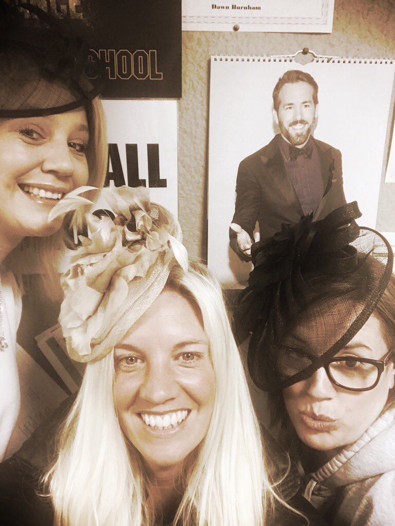 Morning <a href="/VancityReynolds/">Ryan Reynolds</a> year 11 pupils and staff are ready for the royal wedding today 👰🏻 are you? After their first week of exams please could you give them a shout out......