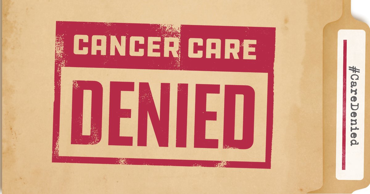 Cancer patients and their doctors should be fighting cancer, not insurance companies. Learn more about the Cancer Care Denied campaign which aims to give patients more say in their treatment buff.ly/2rR4s8W