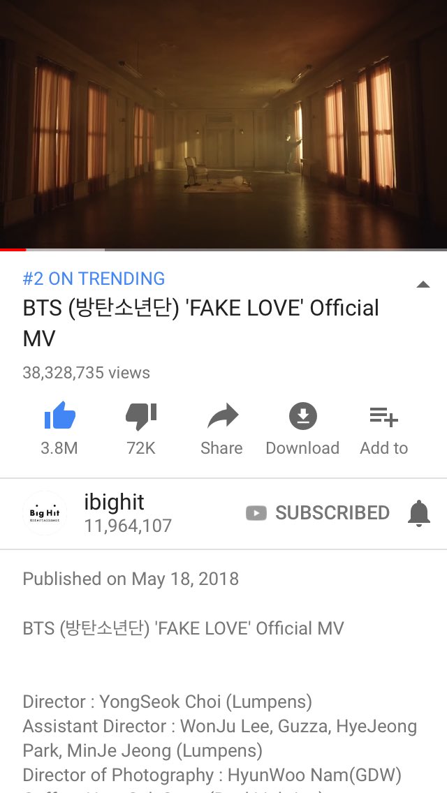 hobipriki's tweet photo. 1 more hour let’s get this to 40 mil ! #bts
#StreamFakeLoveNow #FakeLoveFriday 
#iVoteBTSBBMAs️ https://t.co/0sQDvgUllf