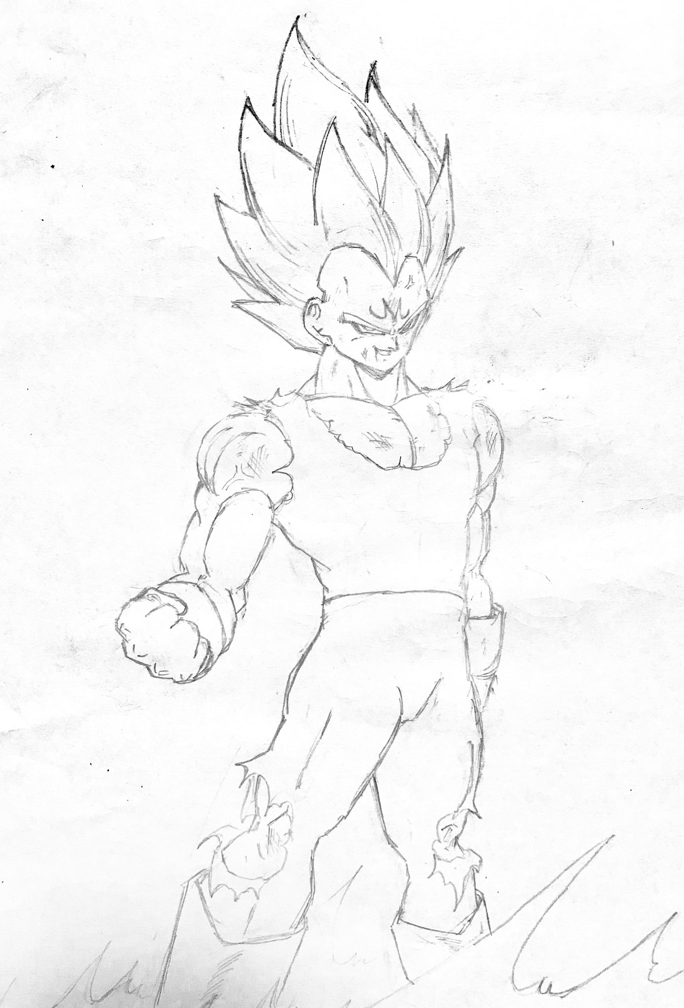 たぁー 魔人ベジータです 3 ヽ ドラゴンボール イラスト