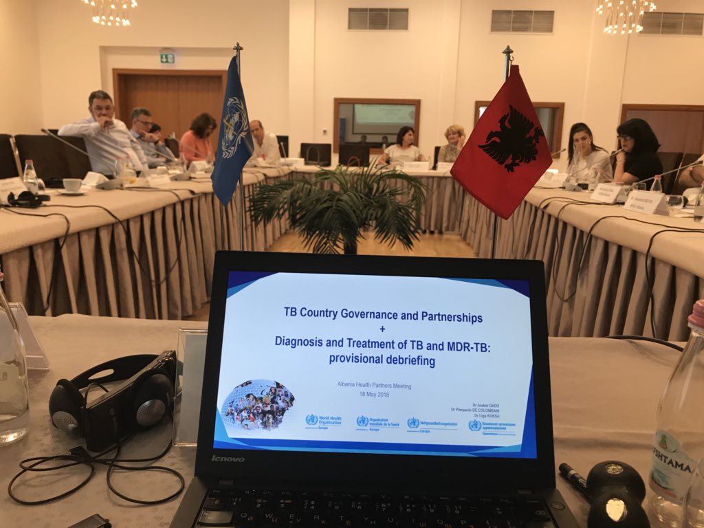 WHO_Europe_TB's tweet photo. We were in #albania this wee raising sensitive issues how to establish better #TB governance and partnerships among stakeholders: #tbchat to #endTB in #Albania with @GlobalFund https://t.co/d9UohdIoWF