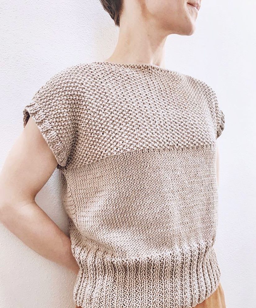 Very into this texture story 😍 #DillTee 

📷: jankaspoon
knitting kit: weareknitters.me/dill-tee