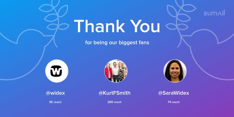 Tiffany_LevelUp's tweet photo. Our biggest fans this week: @widex, @KurtFSmith, @SaraWidex. Thank you! via https://t.co/Kwao4TpoRV https://t.co/gAjmCSkT25
