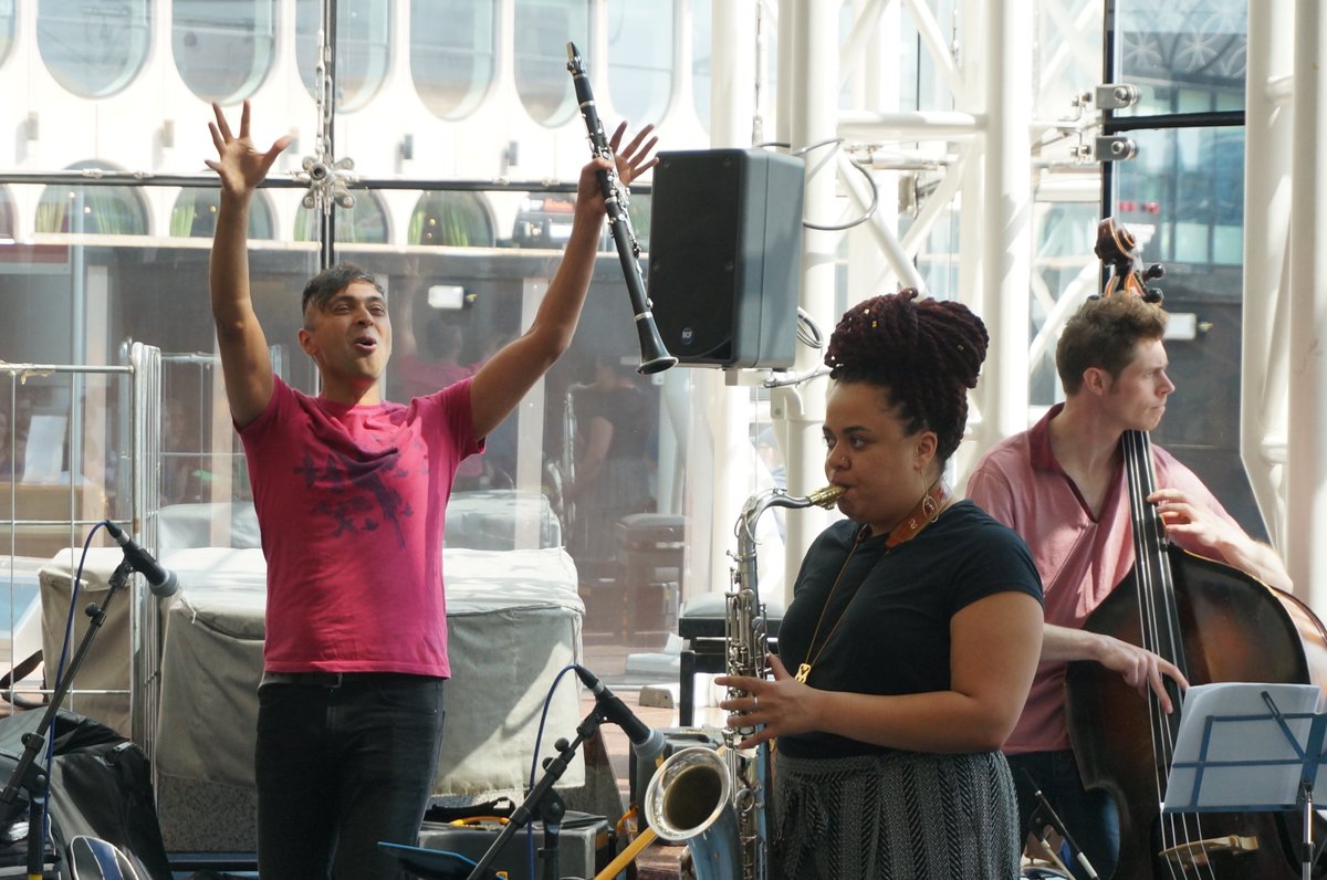 MubuMusic's tweet photo. Thanks @arunghosh ... wonderful music and vibes at this morning's @THSHBirmingham Musical Picnic #musicalpicnic https://t.co/A5epu1Z8ss