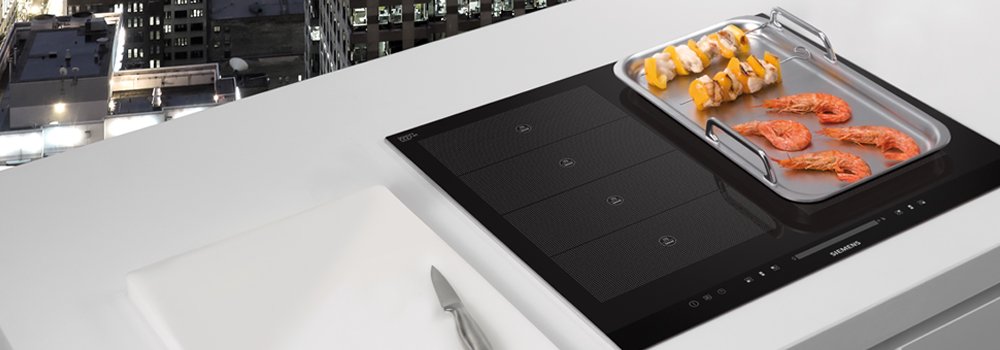 For additional cooking flexibility Siemens provide a range of accessories for their flexinduction hobs. These include a Griddle pan which is perfect for frying steaks & burgers. A Tepan Yaki which is great for fast Japanese cooking and producing things such as a stir fry.