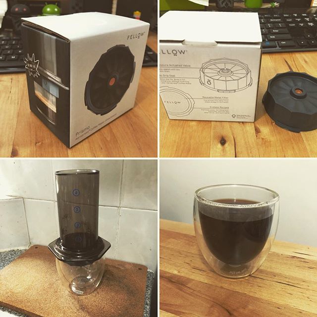 yeongym's tweet photo. #saturday #coffee #fellowprismo #aeropress #ipohcoffee https://t.co/npnNdPw4Kf