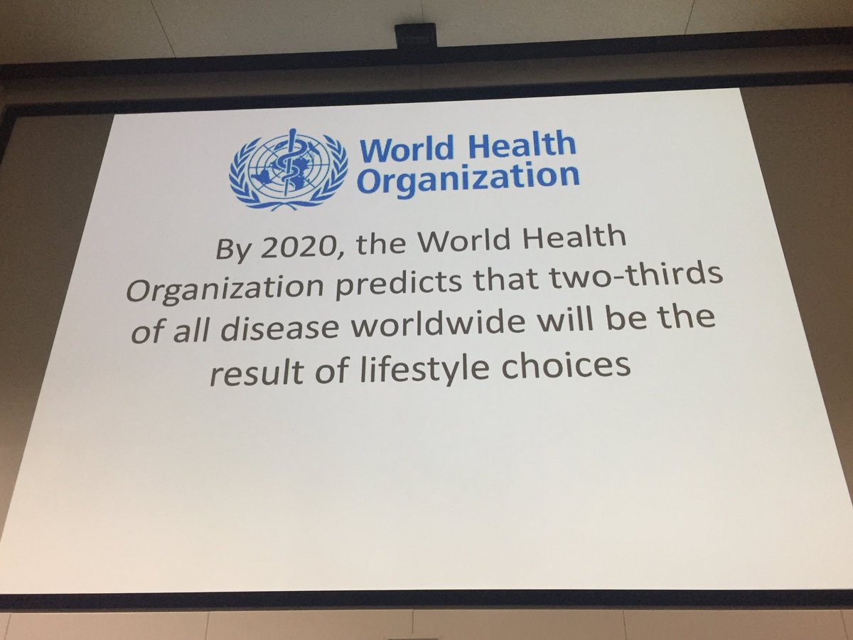 Why isn't 2/3 of NHS budget spent on treating disease with lifestyle? Why isn't 2/3 of medical school teaching devoted to clarifying lifestyle disease management using lifestyle treatment? @PeterBrukner asks a question <a href="/PHCukorg/">Public Health Collaboration</a> #phc2018 #PHCLon2018
