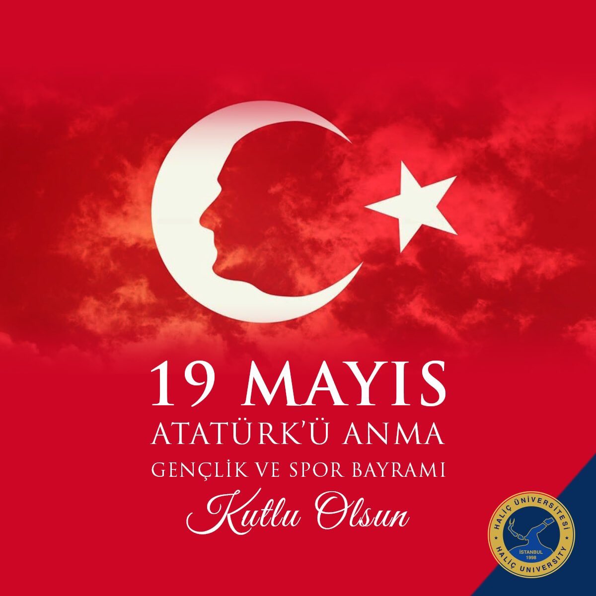19 Mayıs Atatürk'ü Anma, Gençlik ve Spor Bayramımız Kutlu Olsun!  #19Mayıs1919