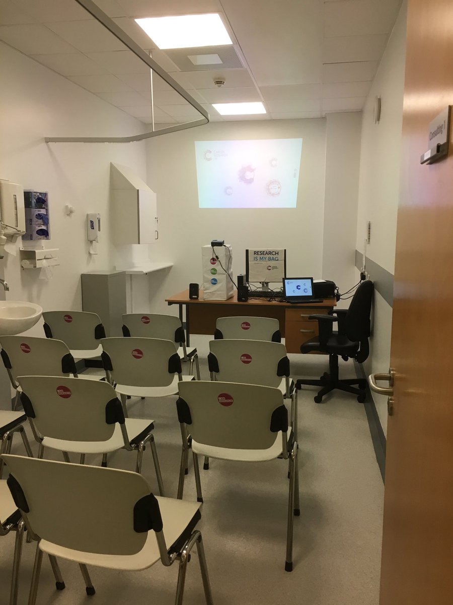 Clinic rooms transformed #ICTD2018  @Newcastle_ECMC @NICR_NCL so we can talk about clinical trials to our fantastic supporters