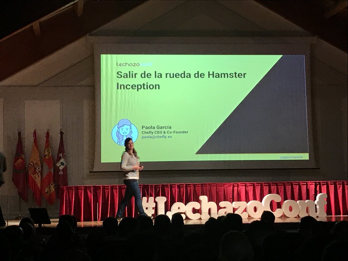 rodriguetelrg's tweet photo. “Si no encajas en un mundo tal cual está, créate uno propio” @ggarciapaola @lechazoconf #lechazoconf #valladolid https://t.co/Oe7ooyWIbA