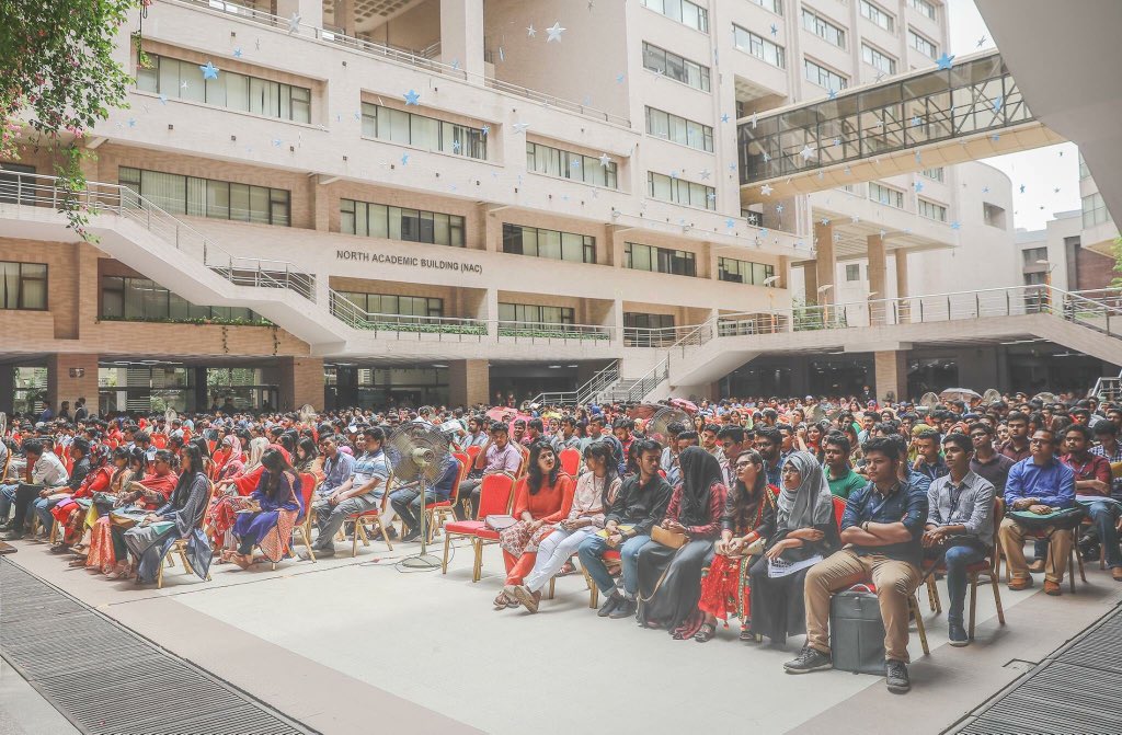 NorthSouthU's tweet photo. North South University warmly welcomed the newly enrolled students in the orientation ceremony, Summer 2018 held on Saturday, 19 May 2018. https://t.co/ttIfkma7JX