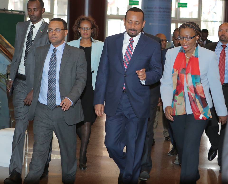 ECA_OFFICIAL's tweet photo. Ethiopian PM Dr Abiy Ahmed: "The ECA has been at the forefront of cutting-edge policy research, thought leadership and advice since day one. It has been our very own in-house think tank that helped us champion our continental aspirations with the zeal of a missionary." #2018COM https://t.co/IS87rXgglc