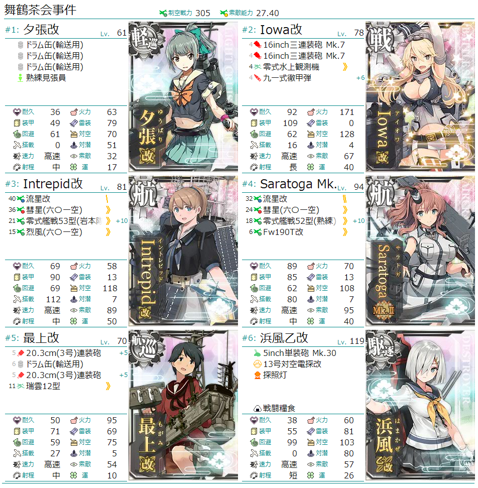 周回用編成メモ
1枚目から2-4、4-2、5-4 