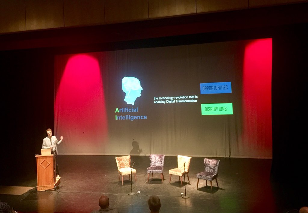 UltMolloy's tweet image. @RonanLaffan from .@Version1Tweets presents at .@digtl_transform on “Music of the Engineers” #digitaltransformations18 #art #technology #Digital