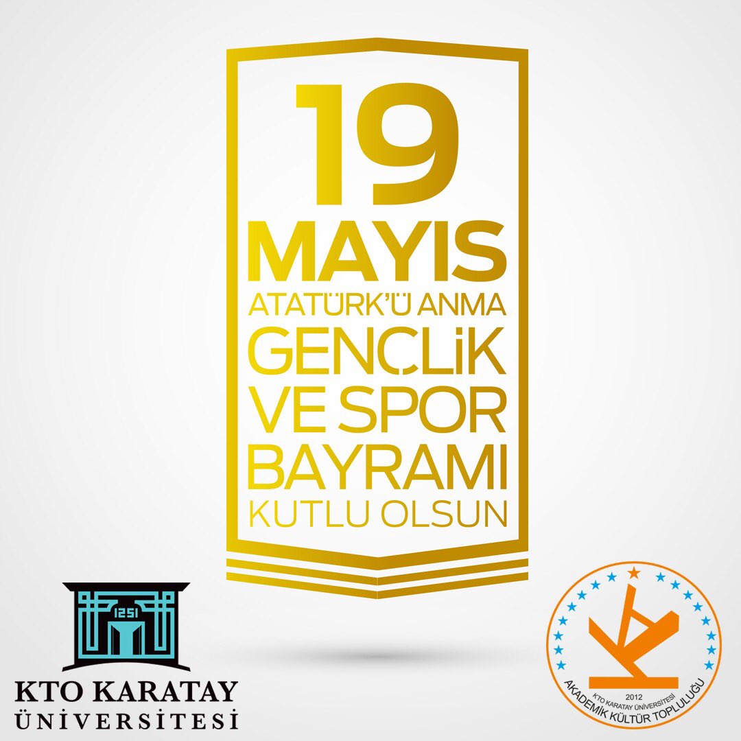 19 Mayıs Atatürk’ü Anma Gençlik ve Spor Bayramı Kutlu Olsun.🇹🇷🇹🇷
#19Mayıs1919 
<a href="/bayramsade/">Bayram Sade</a> @omerakdag34 <a href="/ynsemrylmaz/">Emre Yılmaz</a>  <a href="/MustafaCOPLAN/">Mustafa COPLAN</a> 
#AkademikKültürTopluluğu