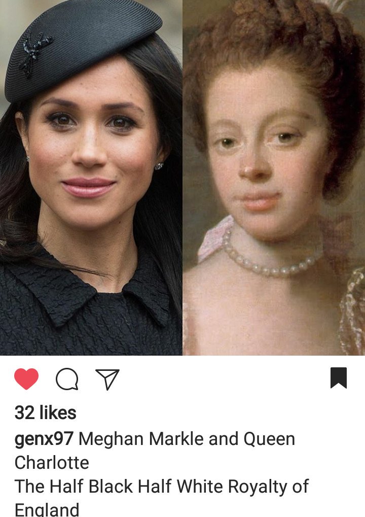 jamjambrazil's tweet image. Apparently Megan isn&apos;t the first biracial British Royal meaning both Harry and Queen Elizabeth have a biracial relative in Princess Charolette #royals #womenofcolor #newrolemodels #MeghanMarkle #RoyalWedding #HouseOfWindsor #biracial