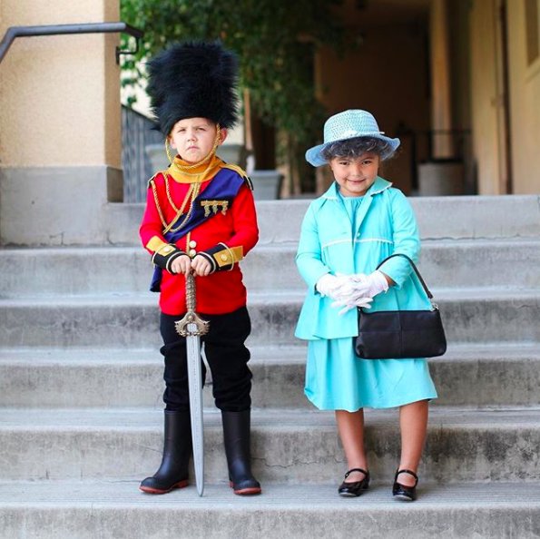 Primarydotcom's tweet photo. All dressed up for the royal wedding! Cheers to you, Meghan and Harry!ย Photo cred:ย @ginalee ย Featuring: the long sleeve slim tee in cherry, the new 4 pocket in black, and the dress in pool #royalwedding #meghanandharry #primarydotcom https://t.co/2llR8NoaQy