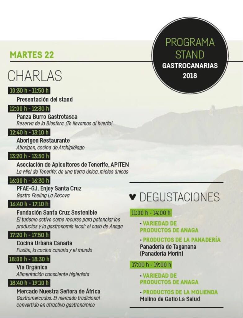 DulceXerach's tweet photo. Este año #gastrocanarias #2018 tiene una sorpresa. #anaga en el #corazon #SantaCruz #tenerife https://t.co/mhbyJj6gIT