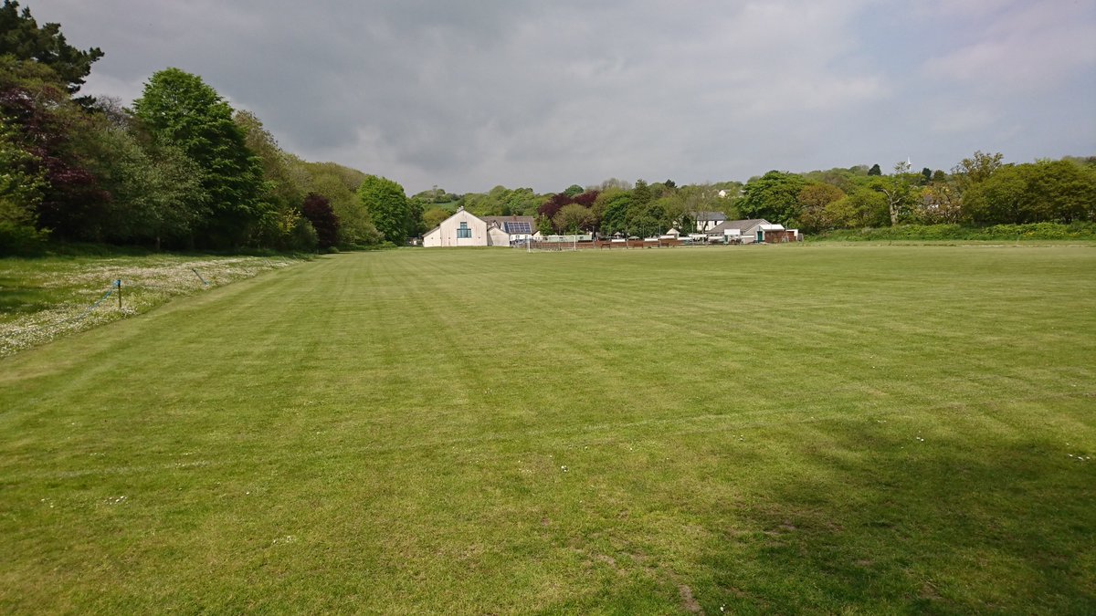 Grampound pitch looking immaculate for our game today against St Dominick ko 2.30pm