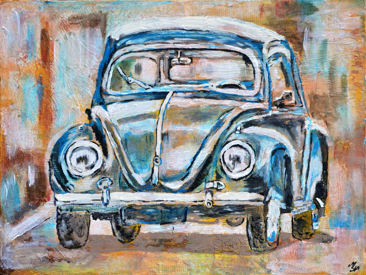 art4gift's tweet photo. Beetle https://t.co/qmxoZuJdWS #artforsale #art4gift #artforhim #VW #car https://t.co/93u5eDQM0p