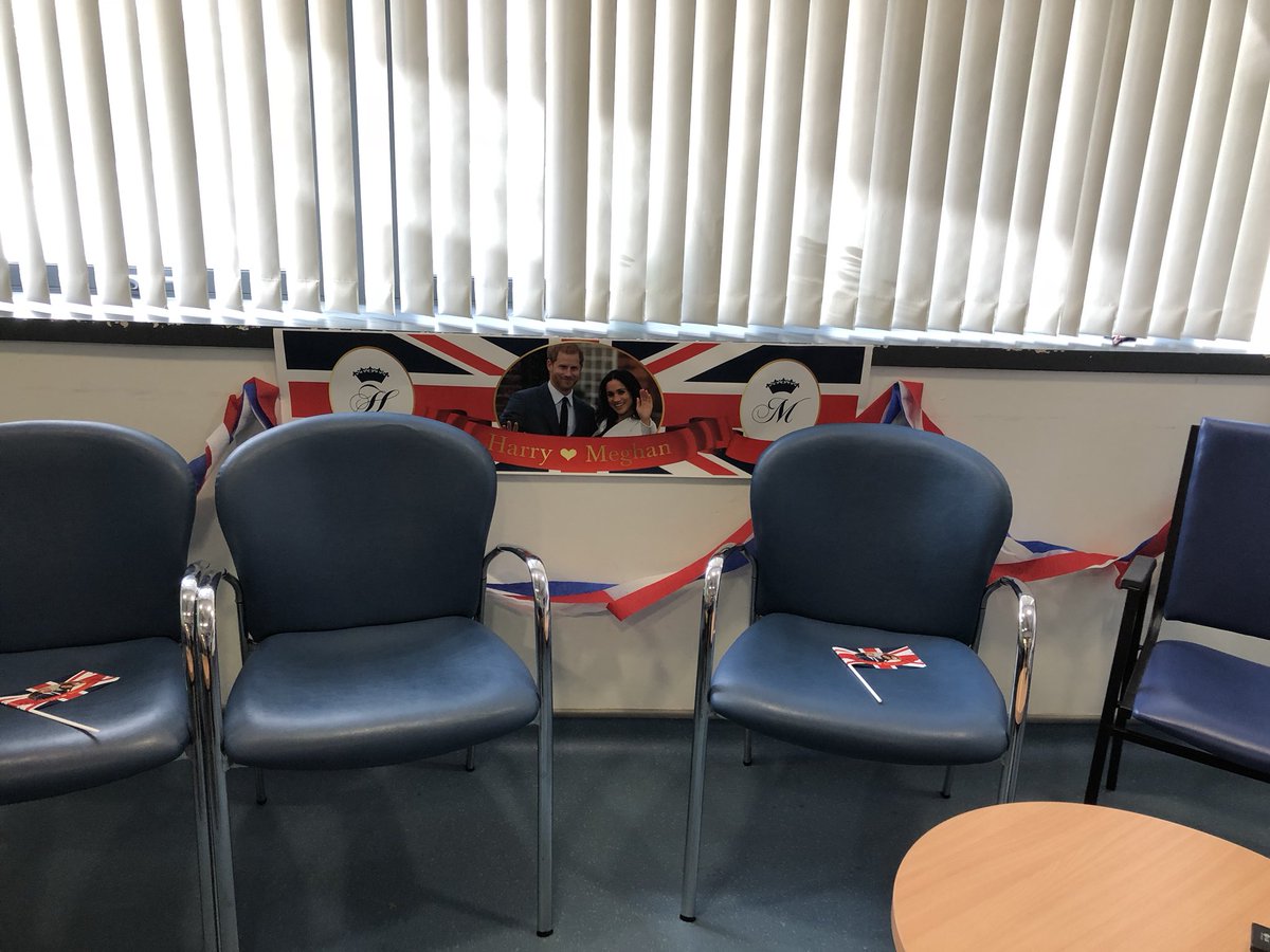 DanielleCReid's tweet photo. Celebrating the #RoyalWedding2018 with a tea party for the patients strawberries and cream after the ceremony #team109 @NHSGrampian @caroline_hiscox @lillybet74 @MatronHC @riddell_brenda @Mitch_Alison_ @PaulaSturrock https://t.co/IqXSF8C0lu