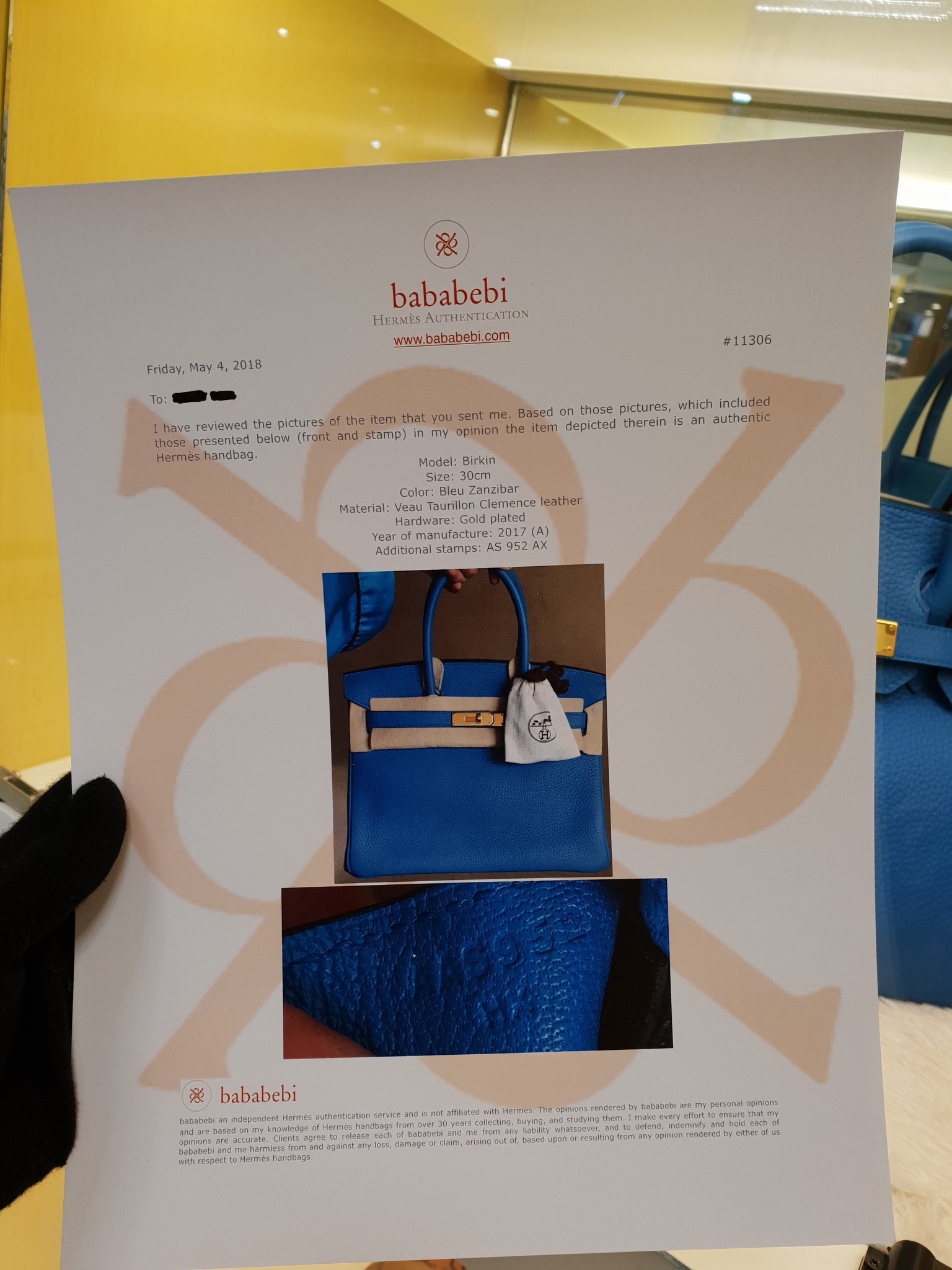 BagLoungePh on X: BRAND NEW Hermes Birkin 30 Bleu Zanzibar Veau