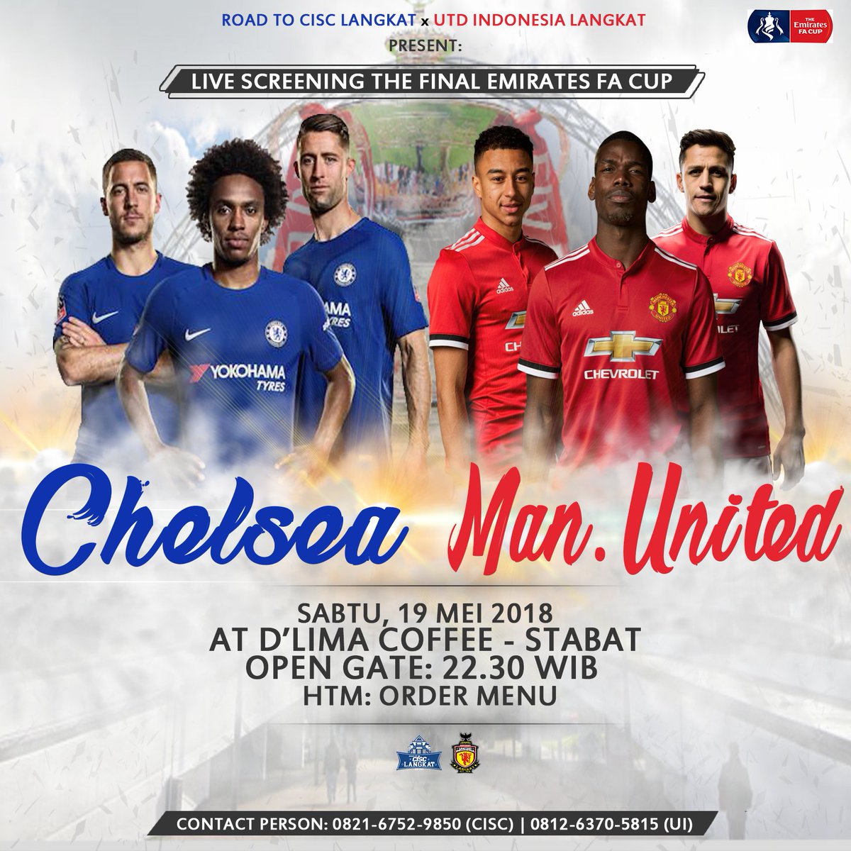 chelsea_langkat's tweet image. It&apos;s FA Cup final day! 🏆 

COME AND JOIN US!! #ThisIsCISC #ChelseaIndo